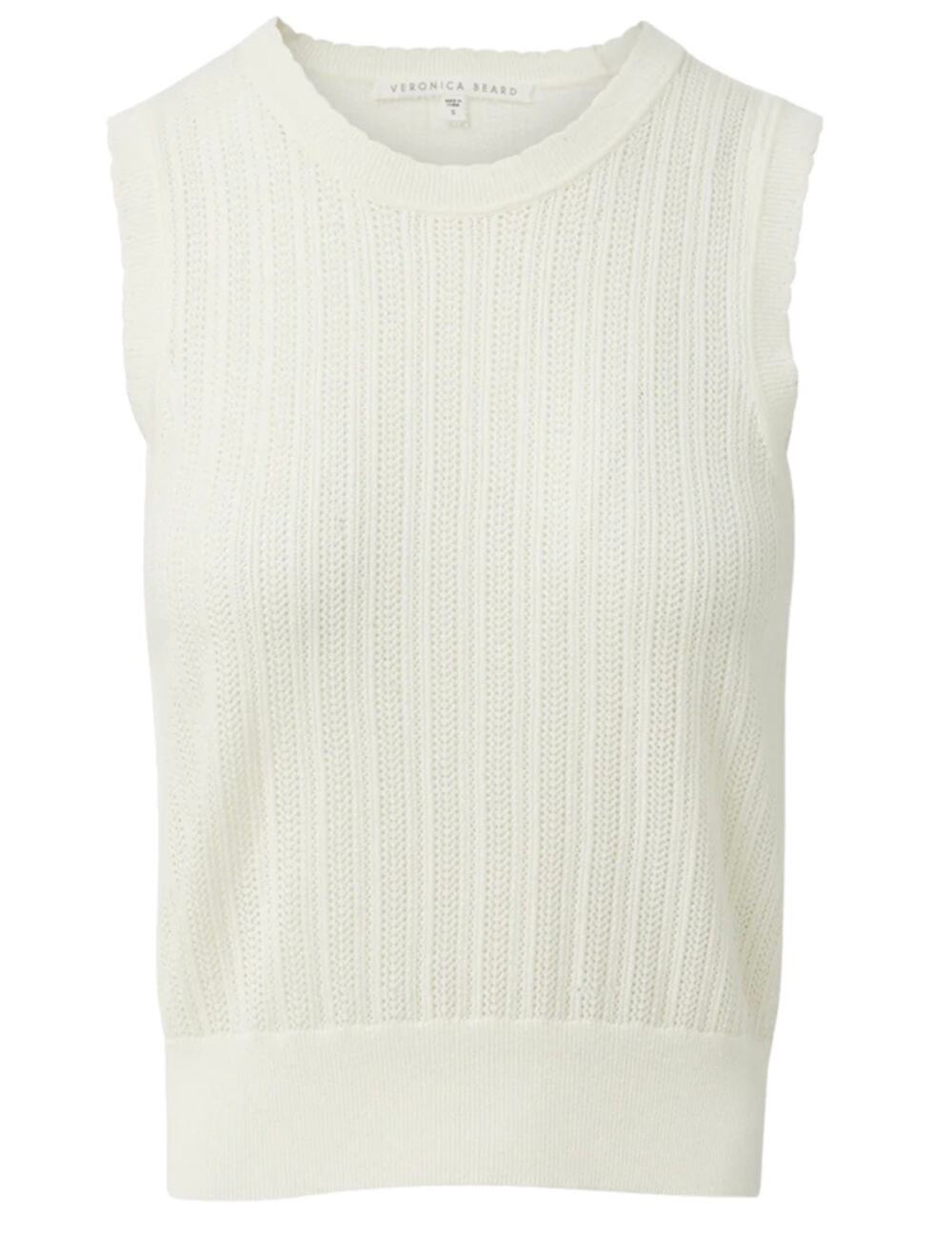 Veronica Beard Ribbed Wool Sweater Tank XS